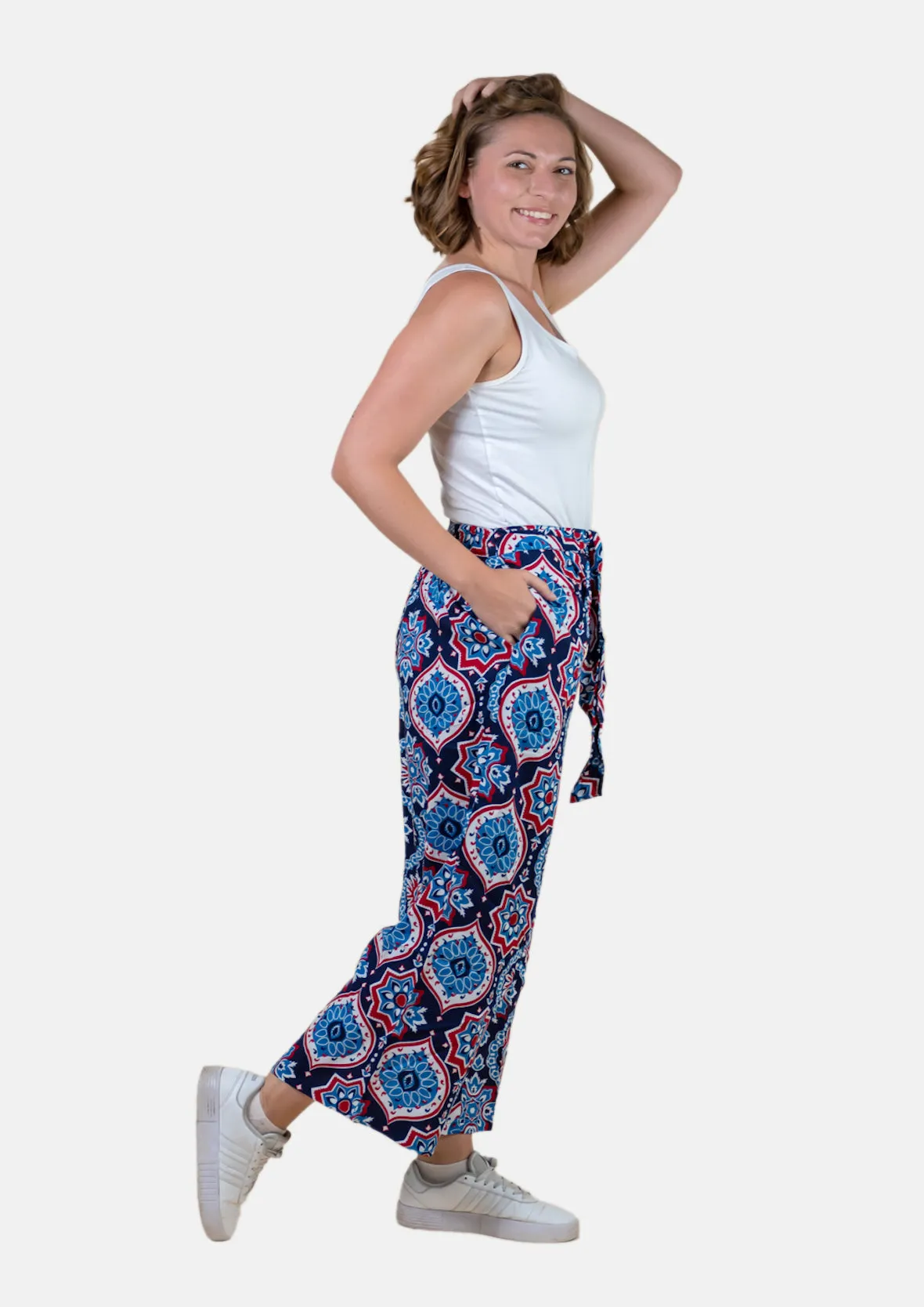 Paisley Wide Leg Palazzo Trouser