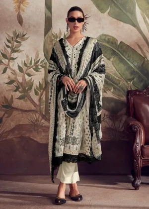 Pakistani Style Off White Digital Printed Salwar Suit