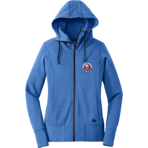 PAL Jr. Islanders New Era Ladies Tri-Blend Fleece Full-Zip Hoodie