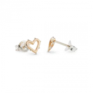 Palas - Open Heart Stud Earrings