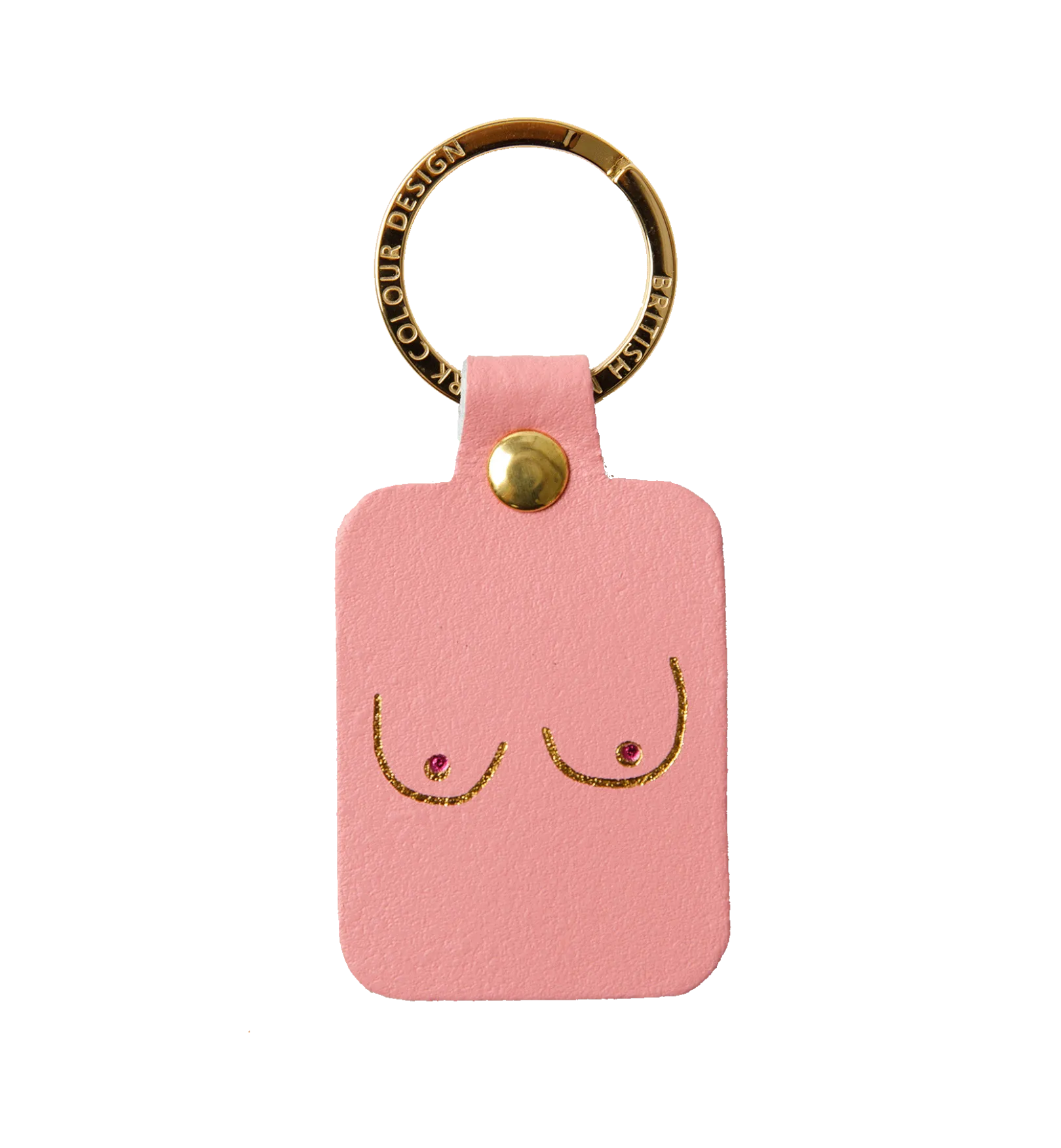 Pale Pink Key Chain Boob by Ark Colour Design