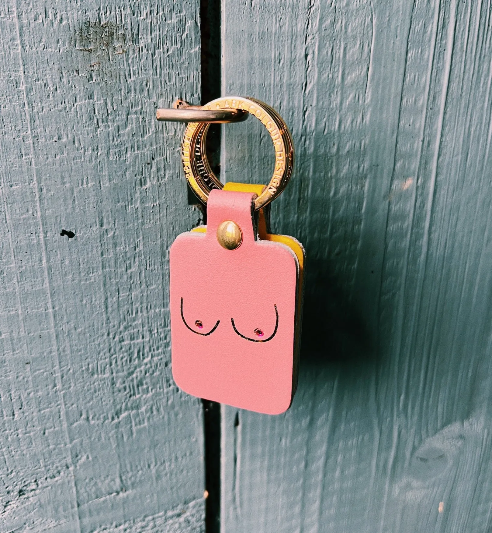 Pale Pink Key Chain Boob by Ark Colour Design