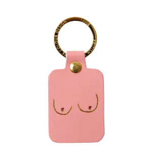 Pale Pink Key Chain Boob by Ark Colour Design