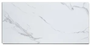 Palisade 53510 Small Wall Tile, 23.2 in L, 11.1 in W, Interlocking Edge, Vinyl, Carrara Marble, Adhesive Installation :BX10: QUANTITY: 1