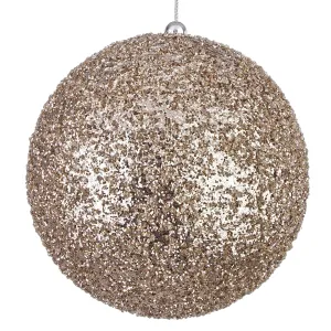 Pallina per albero di natale Champagne lucido Ø 15 cm Pendaglio decorato