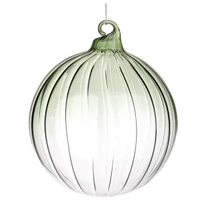 Palline q.8 per albero di Natale, sfera vetro verde