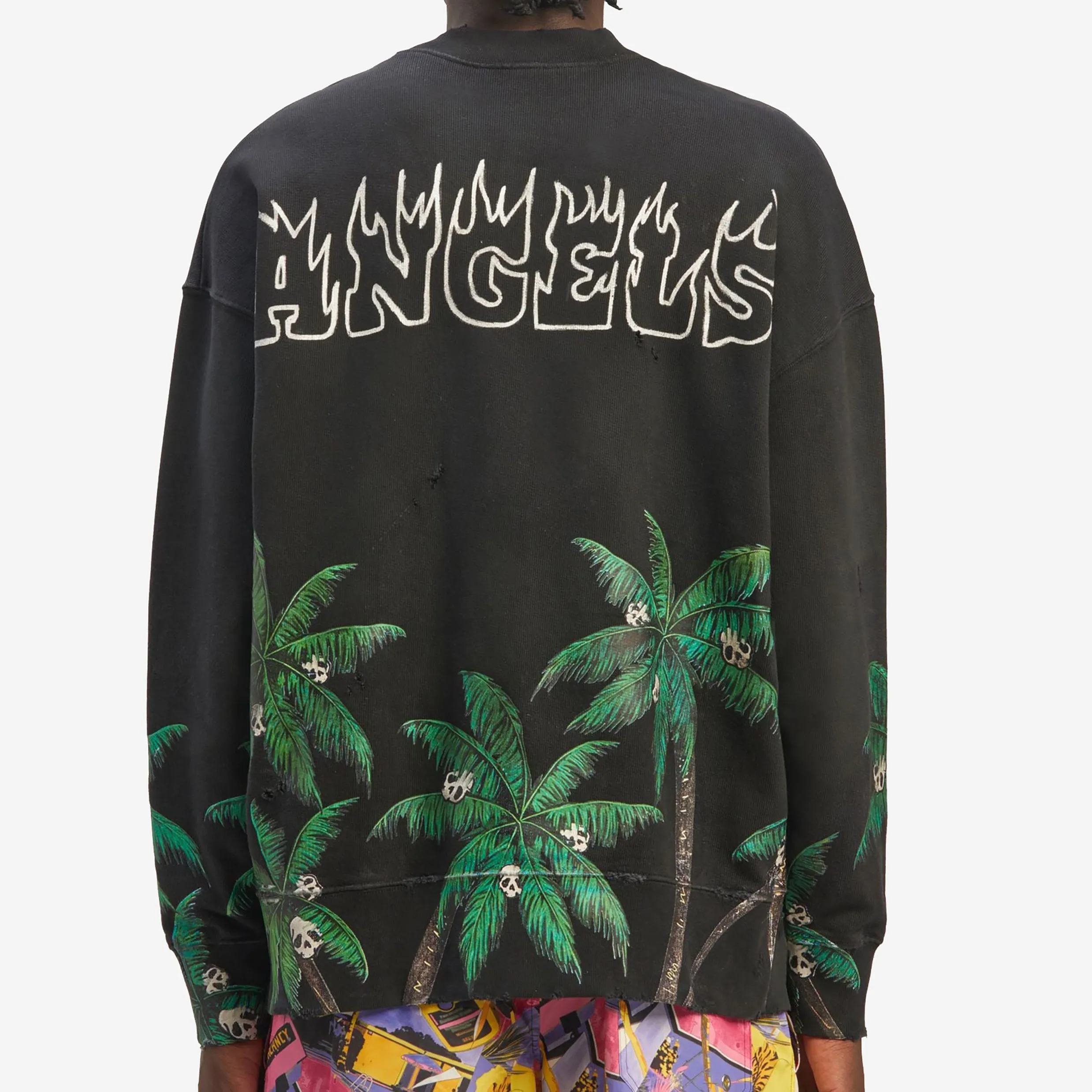 Palm Angels Palms & Skull Vintage Sweatshirt