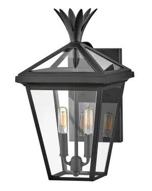 Palma Two Light Wall Mount in Black