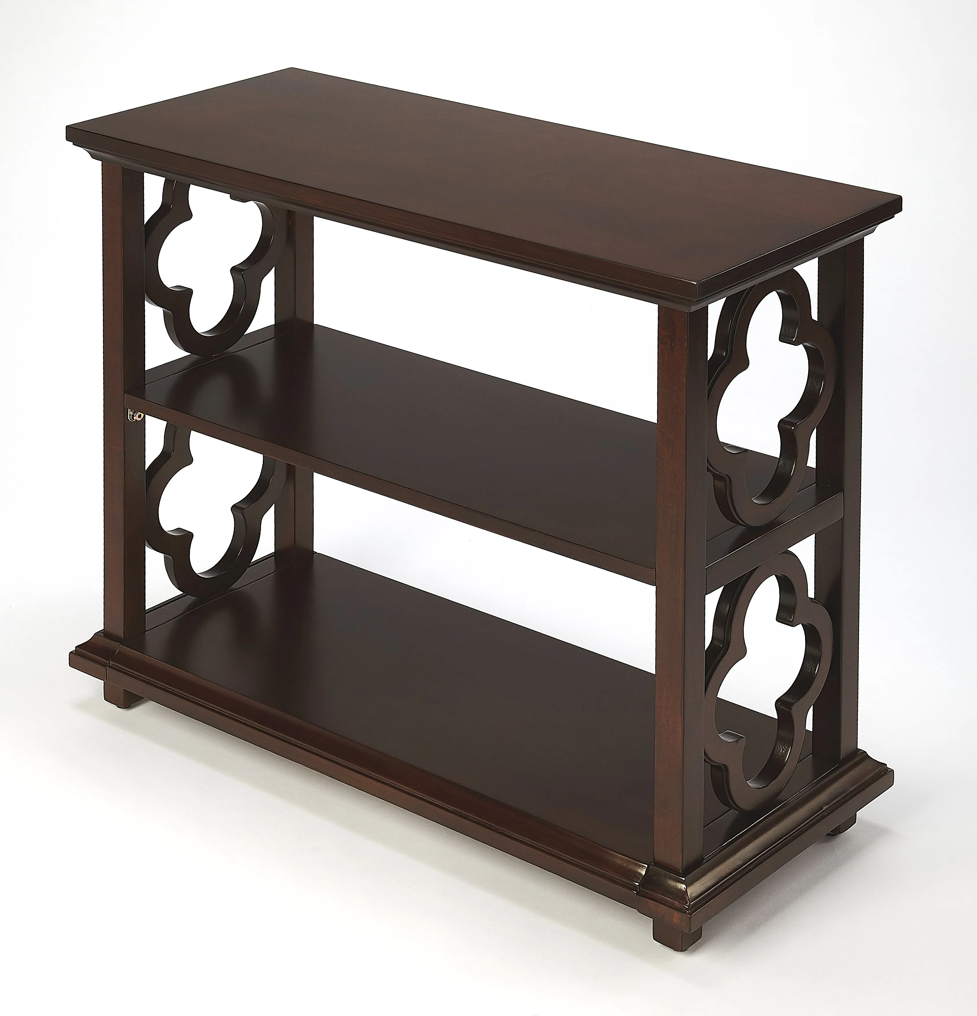 Paloma 2 Shelf 30"W Bookcase in Dark Brown  9331024