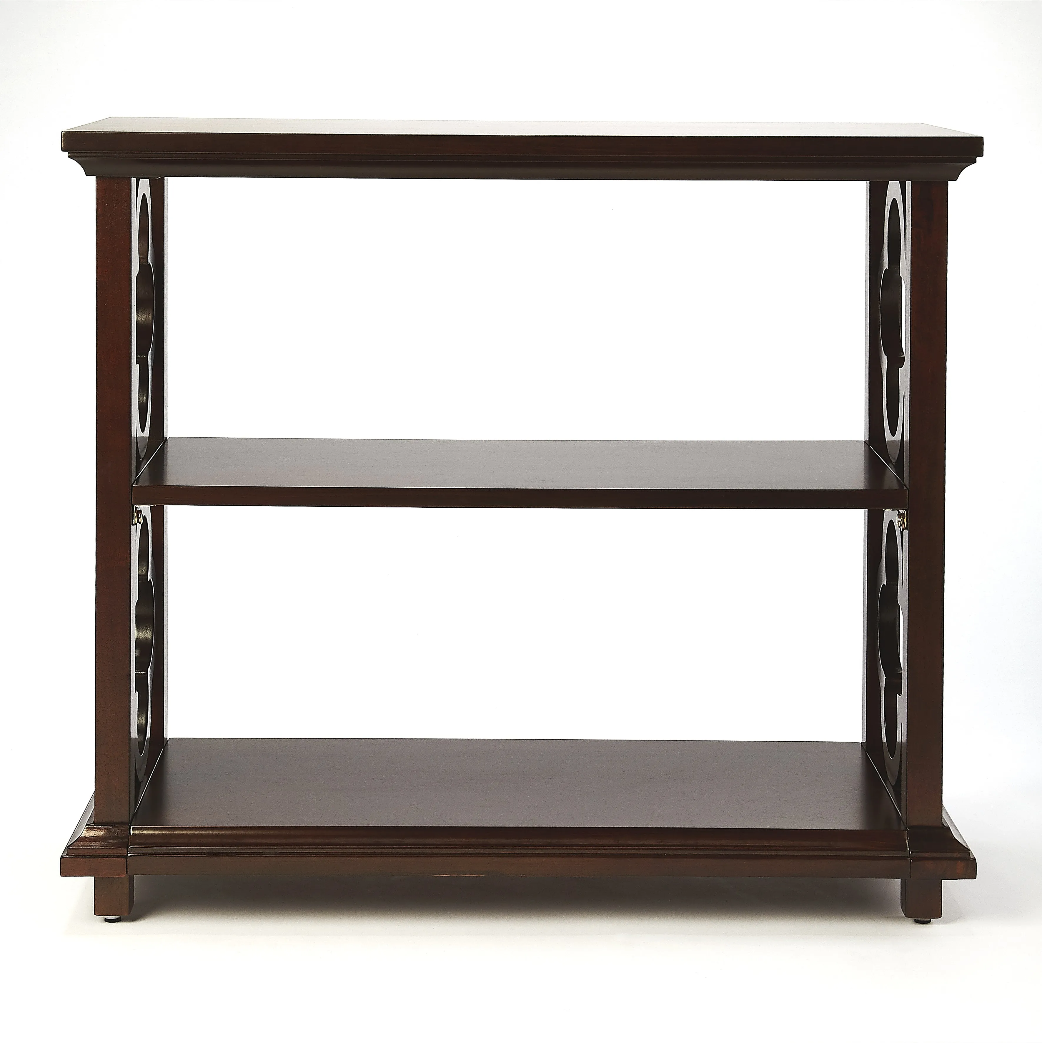 Paloma 2 Shelf 30"W Bookcase in Dark Brown  9331024