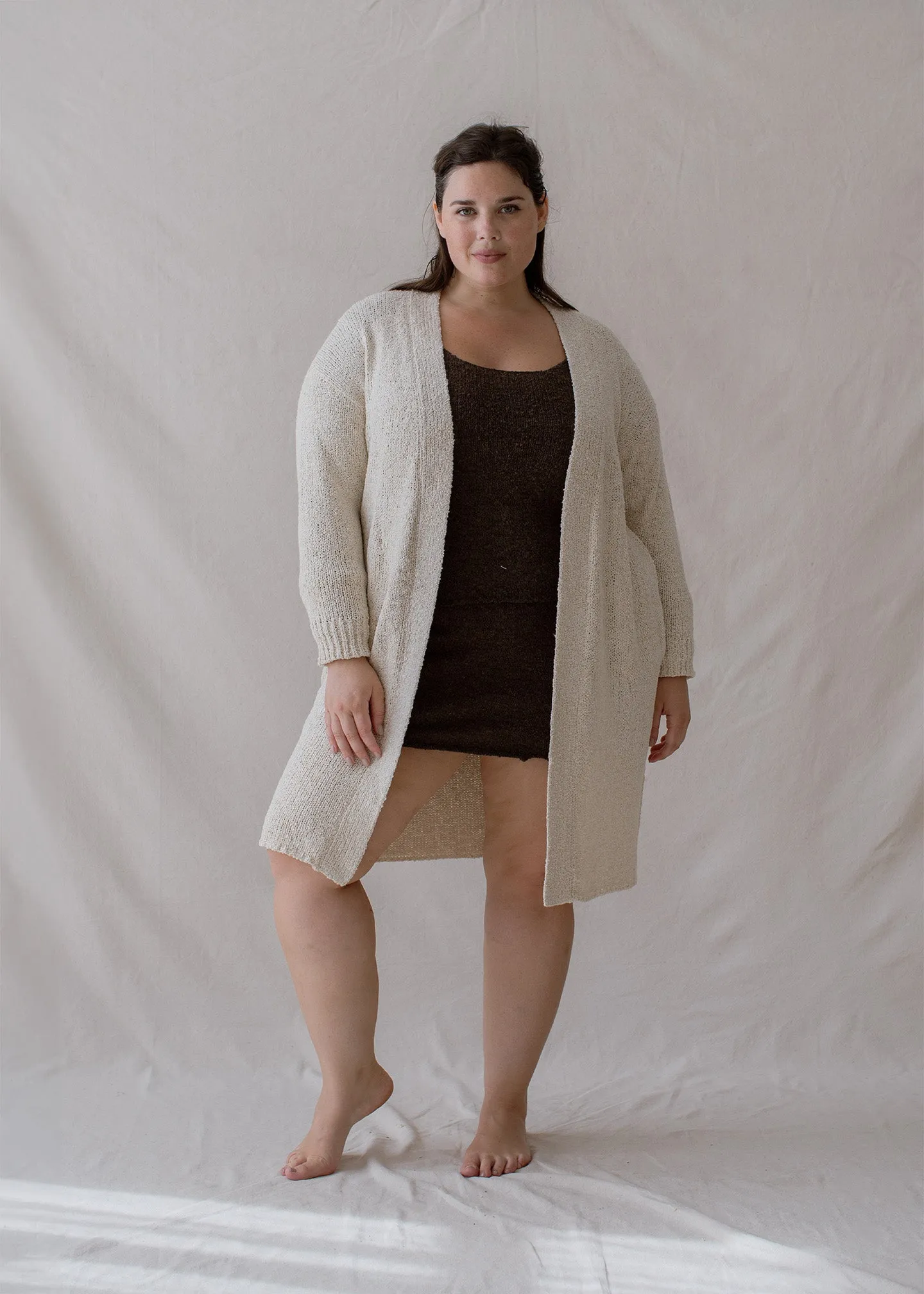 Paloma Long Cardigan Cloud Cream