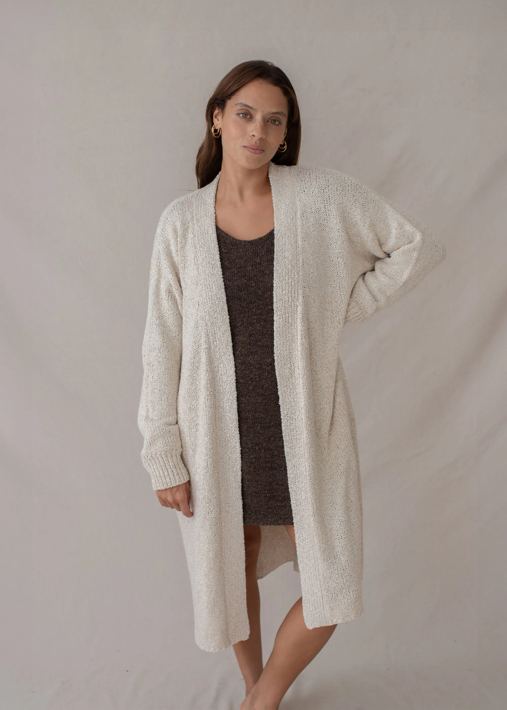 Paloma Long Cardigan Cloud Cream