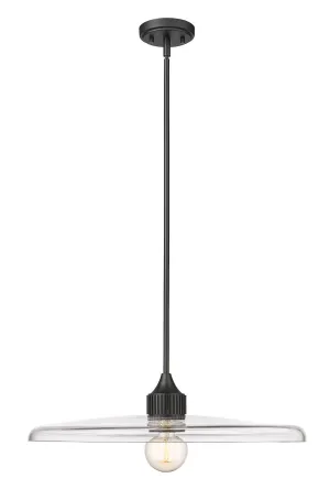 Paloma One Light Pendant in Matte Black