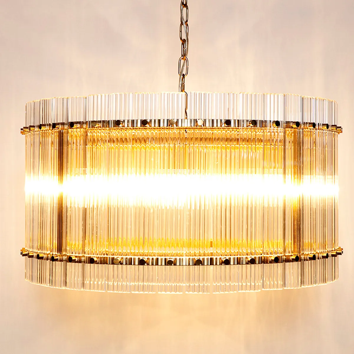 Paloma Pendant - Round Brass