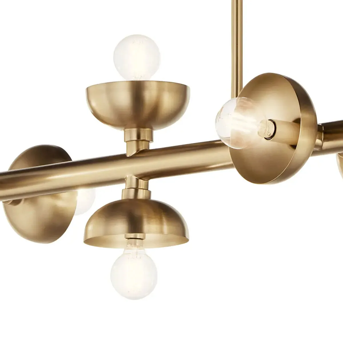 Palta 48" 10-Light Linear Chandelier, Champagne Bronze Finish