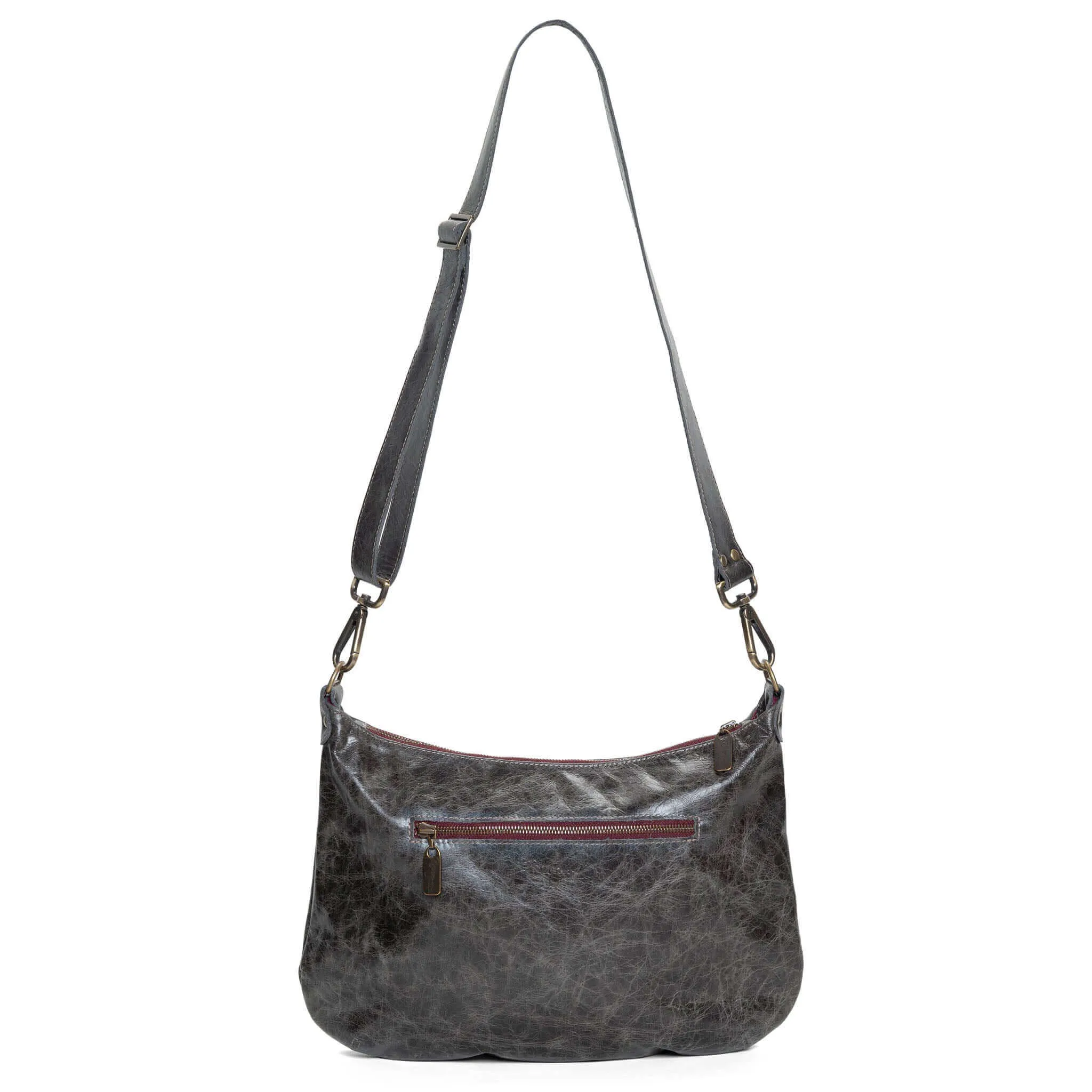 Pamela Crossbody Hobo - River Rock