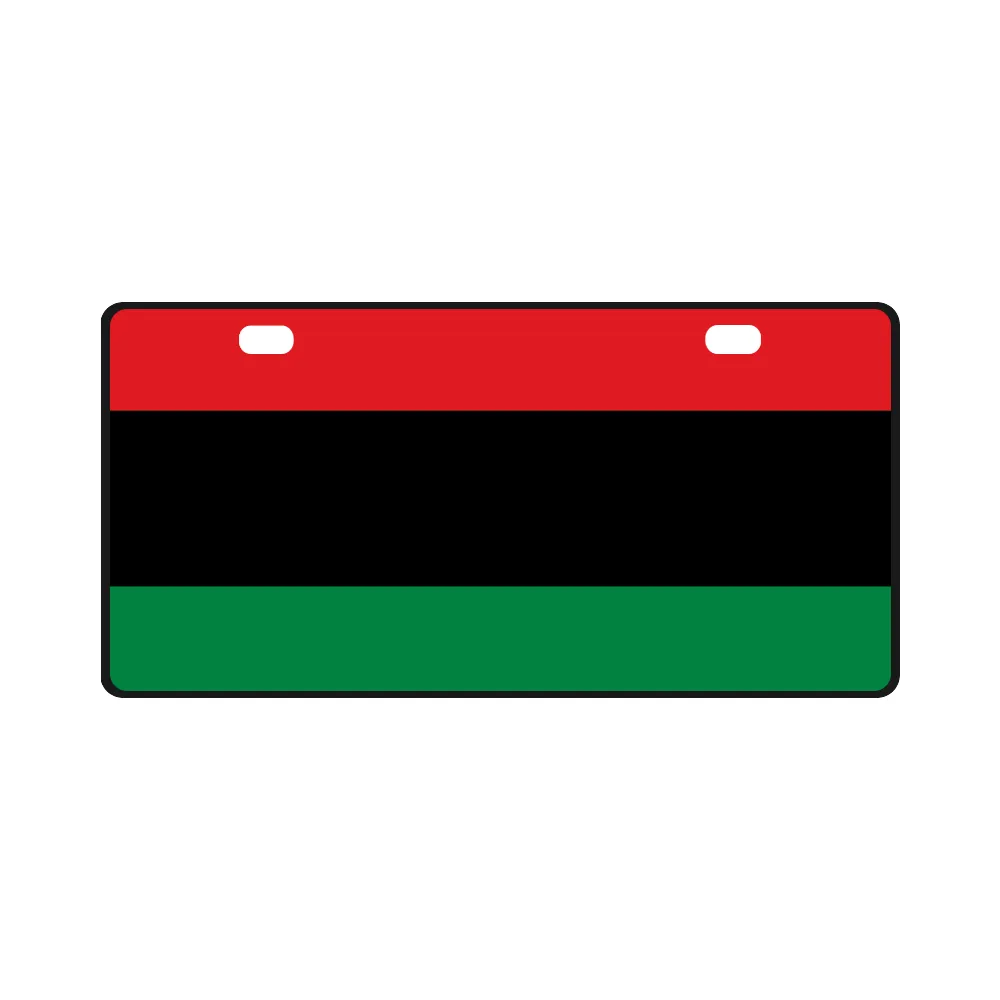 Pan African RBG Flag License Plate