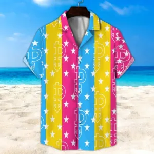 Pan Pride Clothes, Pansexual Hawaiian Shirt, Hawaiian Shirt For Gay Pride Pants, Pansexual Clothes, Beach Party 2023 Shirt