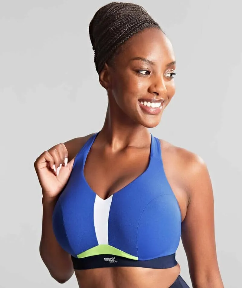 Panache Sport Endurance Ultra Perform Non Padded Underwire Sports Bra - Blue