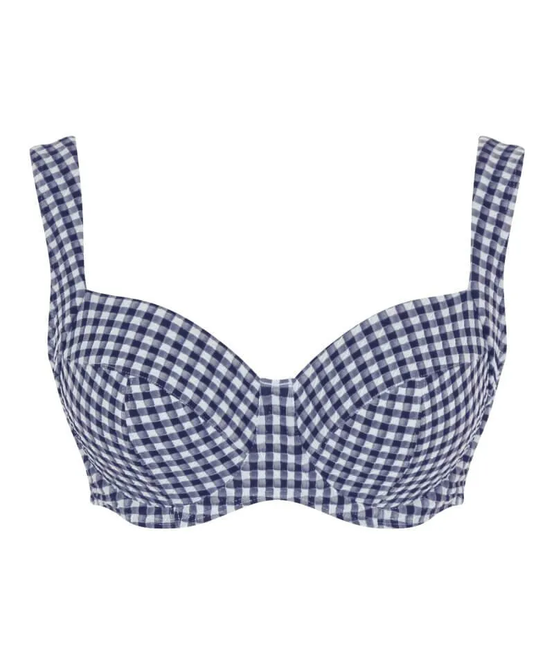 Panache Swimwear Gingham Olivia Underwire Full Cup Bikini - Navy Gingham