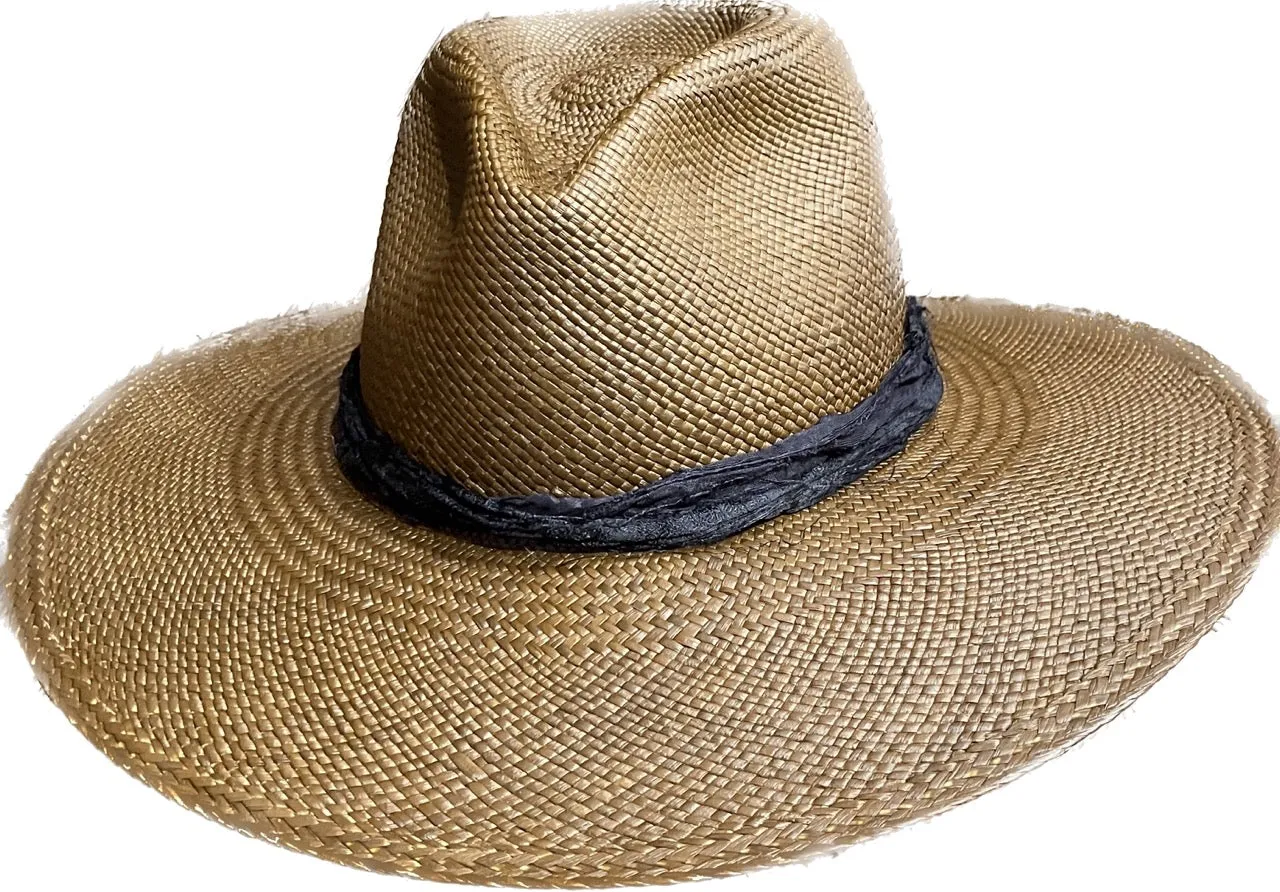 Panama Straw Hat for Sale in Chocolate