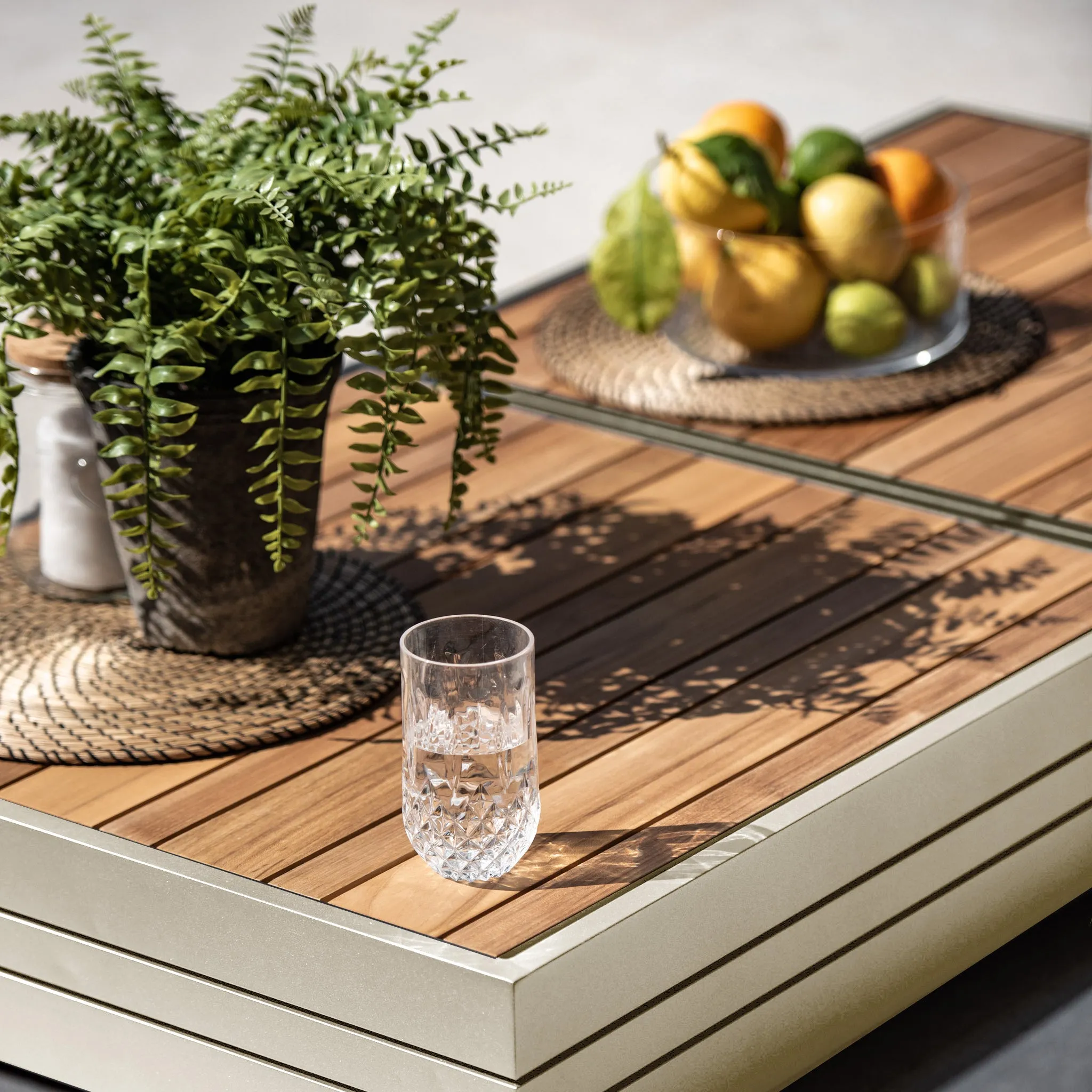 Panama Teak Coffee Table in Latte