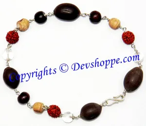 Panchbhoot bracelet in white metal for auspicious and positive energies