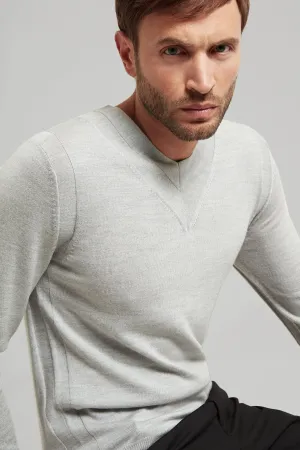 Panelled Merino Wool Sweater