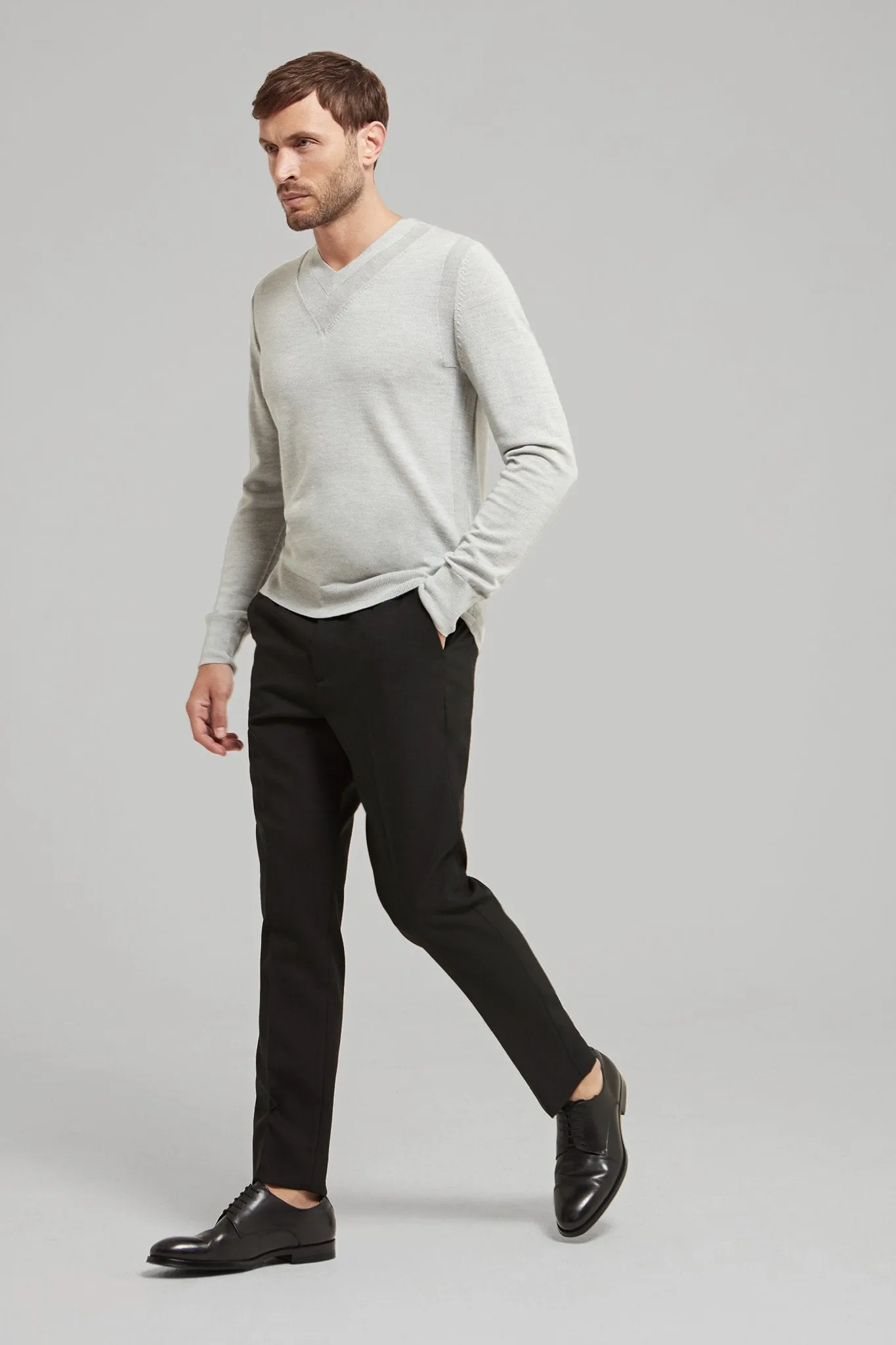 Panelled Merino Wool Sweater