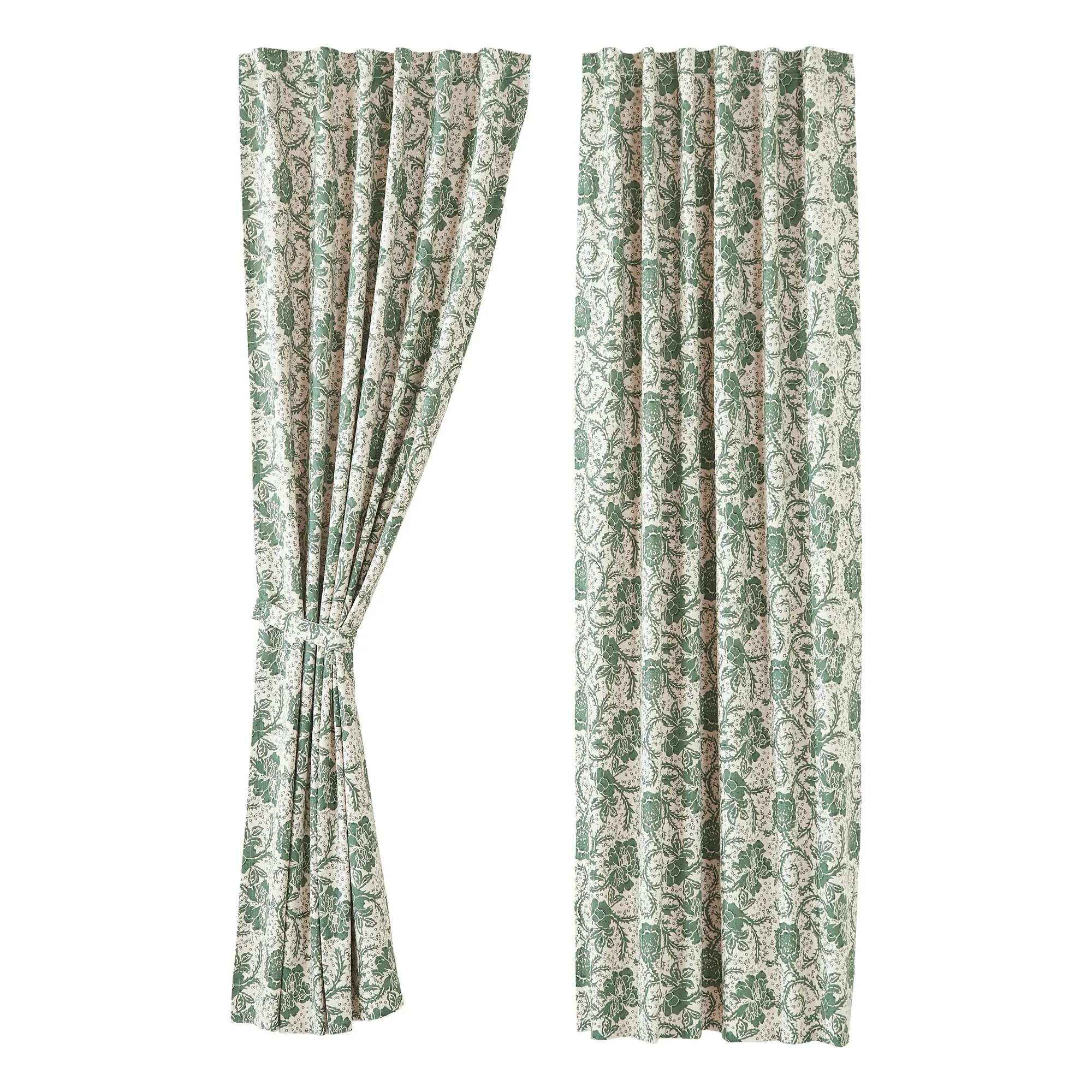 Panels Dorset Floral Farmhouse Set of 2 Window Curtain VHC Brands