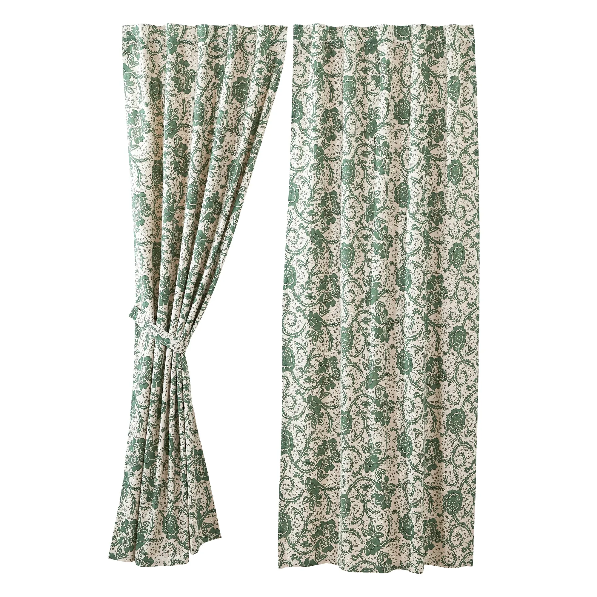 Panels Dorset Floral Farmhouse Set of 2 Window Curtain VHC Brands