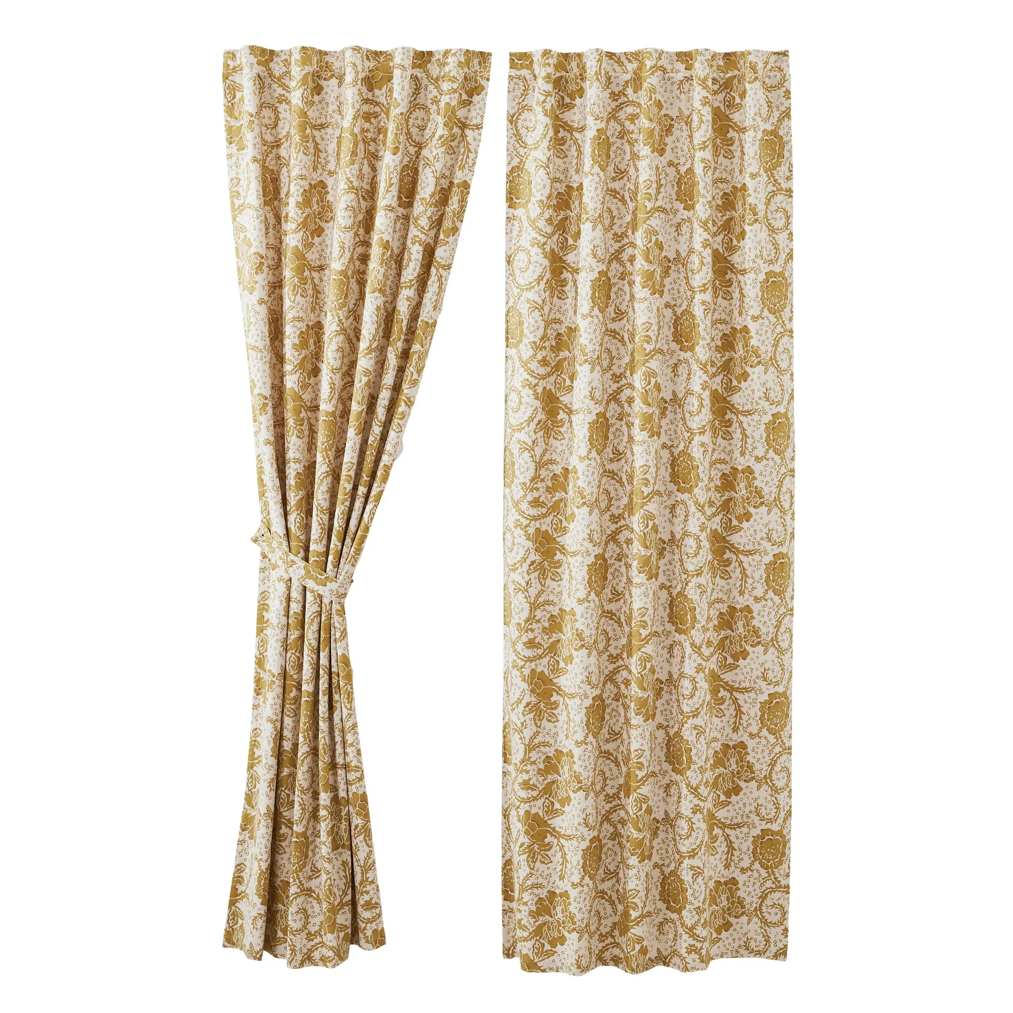 Panels Dorset Floral Farmhouse Set of 2 Window Curtain VHC Brands