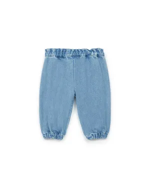 Pantalon Bébé Fille Denim 100% Coton