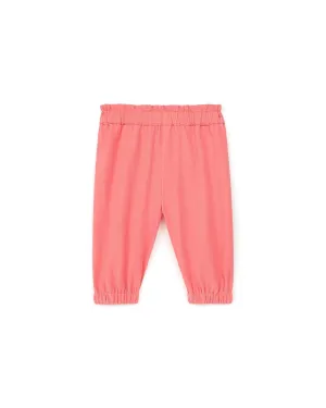 Pantalon Biscotte Rose Bébé En Velours