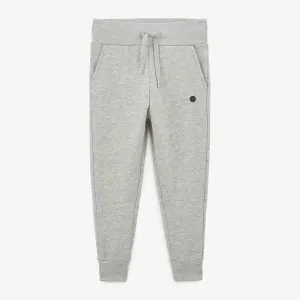 Pantalon de jogging junior en molleton gris chiné