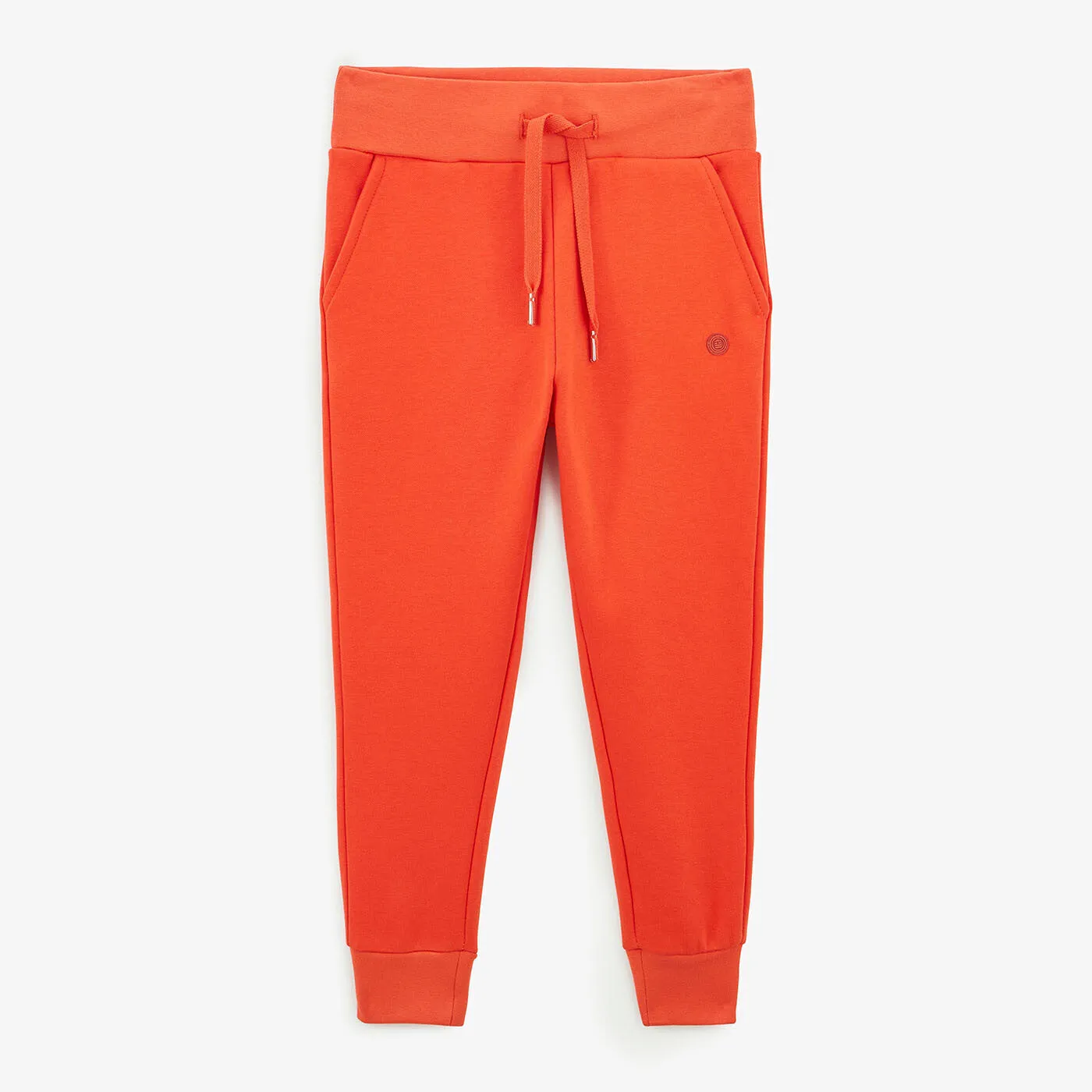 Pantalon de jogging junior en molleton orange cuivre