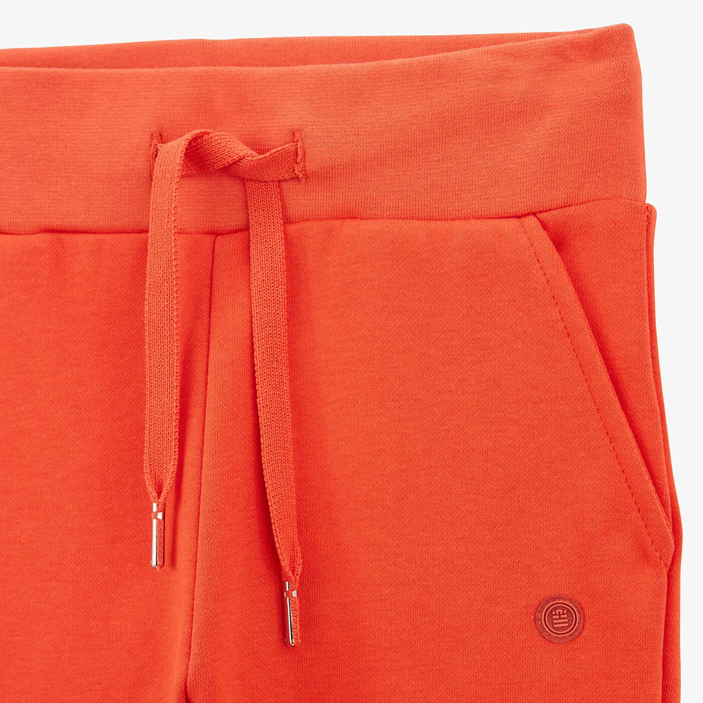 Pantalon de jogging junior en molleton orange cuivre