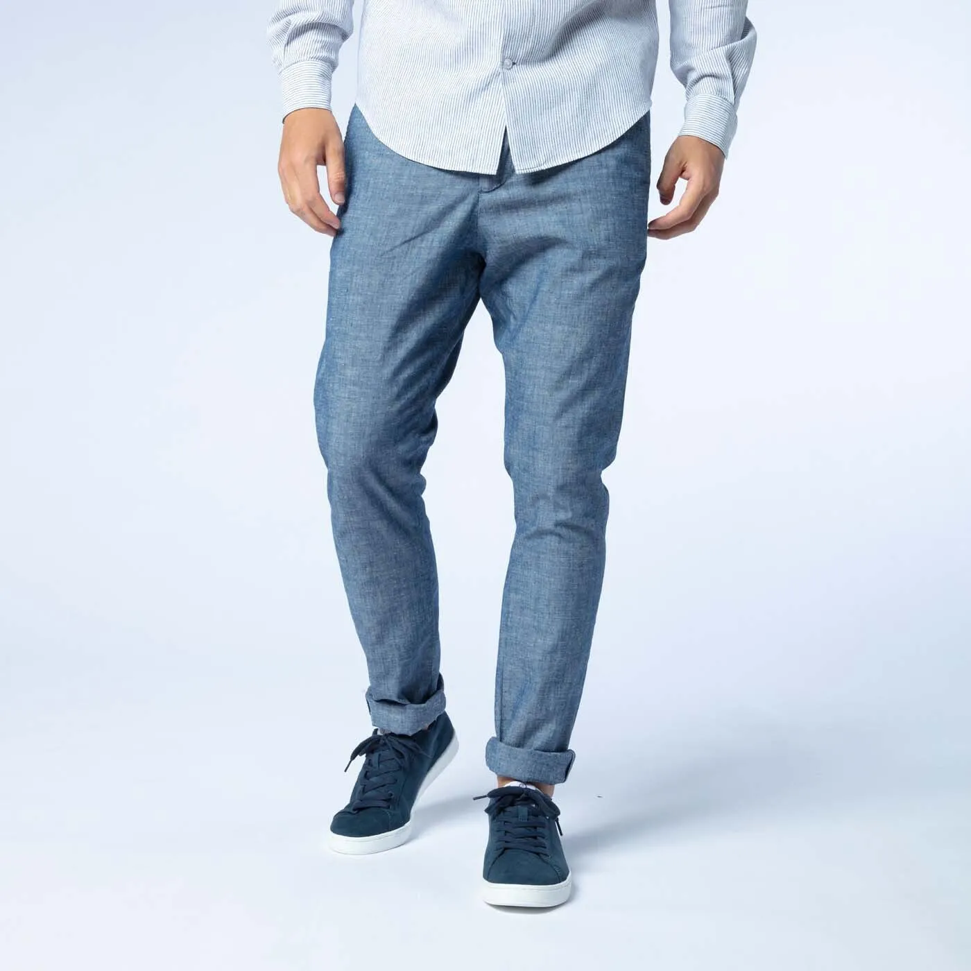 Pantalon En Chambray Coupe 727- Tapered Fit