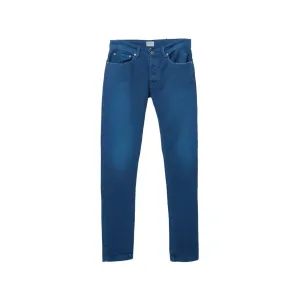 Pantalon en toile stretch indigo