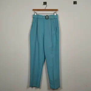 Pantaloni a vita alta azzurri