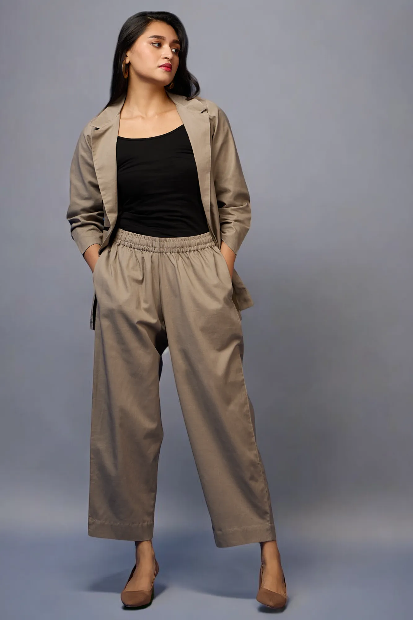 pantsuit set (blazer   trousers) - Taupe Essence & Neutral Tones