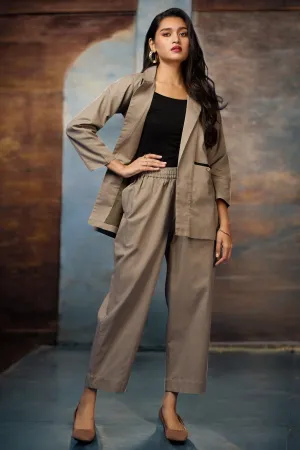 pantsuit set (blazer   trousers) - Taupe Essence & Neutral Tones