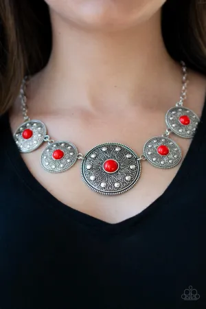 Paparazzi Hey, SOL Sister Necklace Red