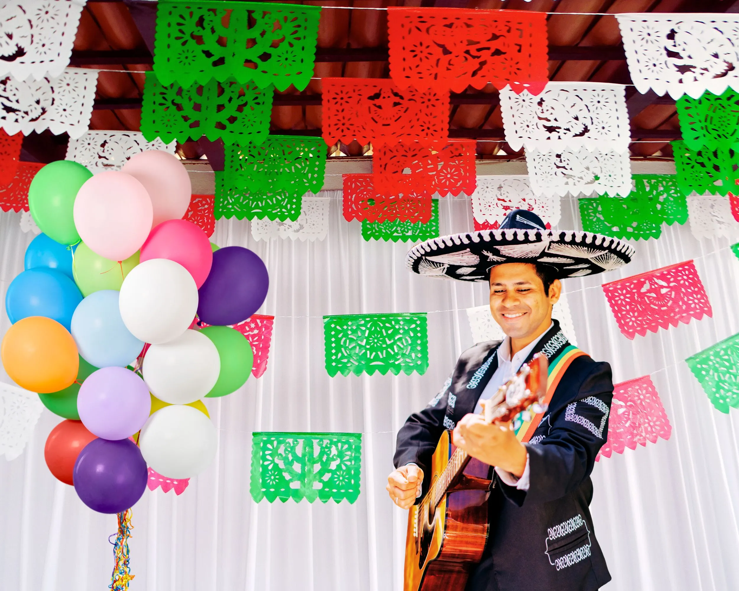 Papel Picado Mexican Independence Day Papel Picado Banner (5 Pack)