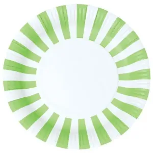 Paper Eskimo Apple Green Plates. - Dinner 12 Pkt