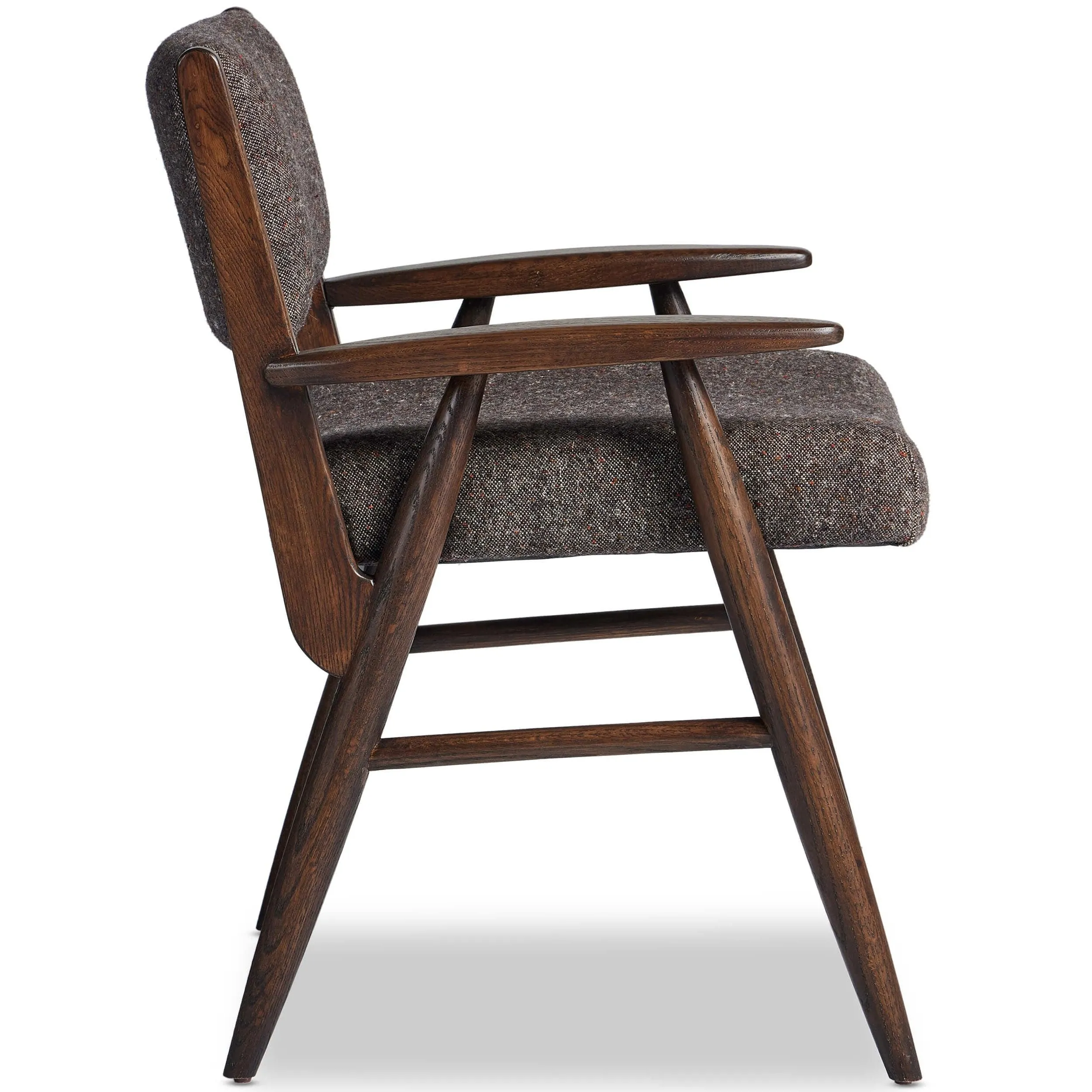 Papile Dining Arm Chair, Hasselt Ebony