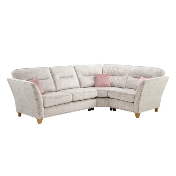 Paris Darwen Nickel 2 Corner 1 Sofa Set by Lebus