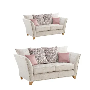 Paris Darwen Nickel 3 2 Sofa Set by Lebus