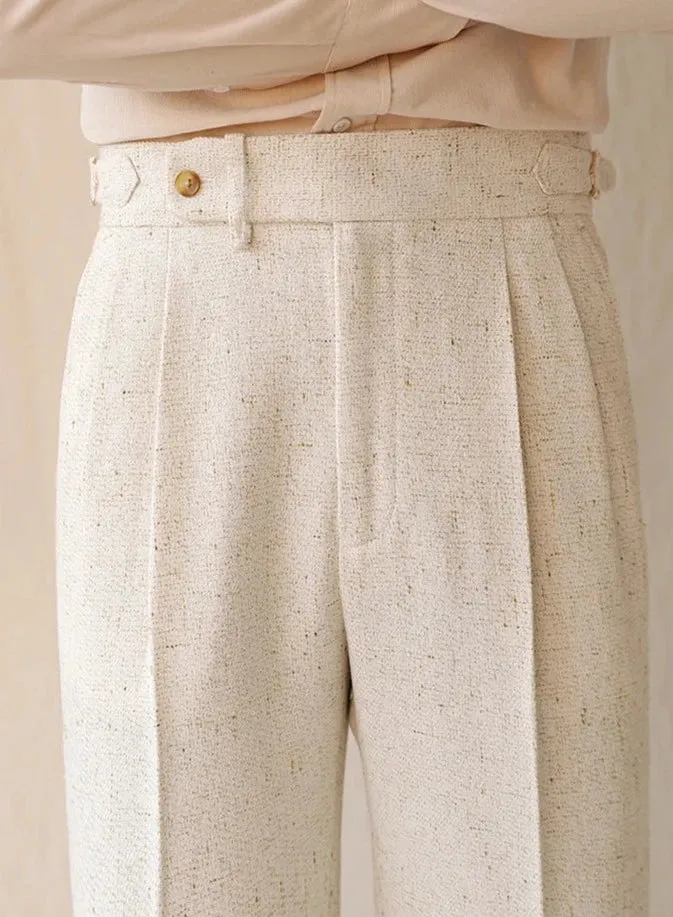 Paris high-waist design trousers