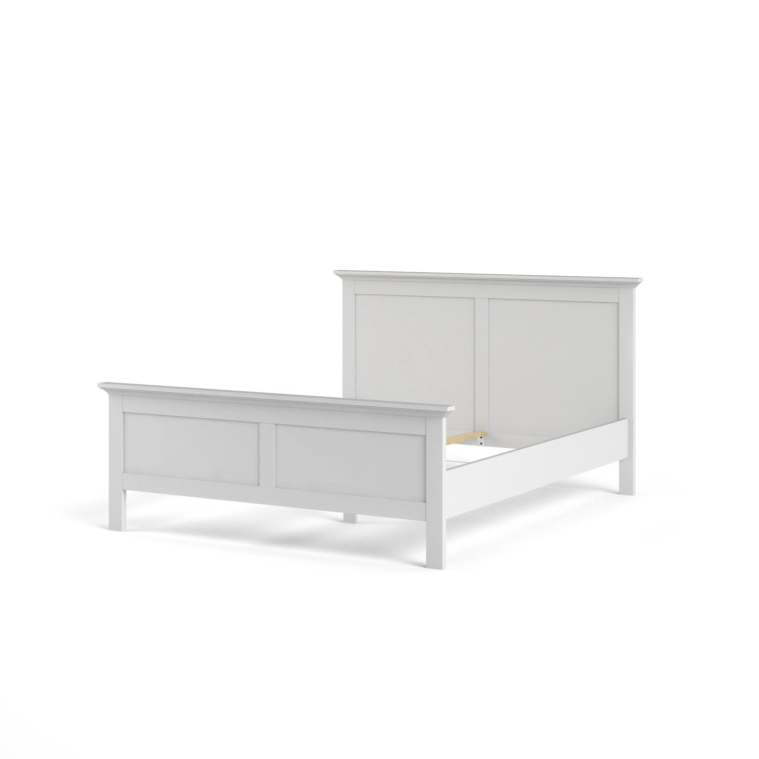 Paris King Size Bed - White